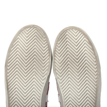 Saint Laurent Calfskin Star Court Sneakers 38.5 White Red 7 of 15