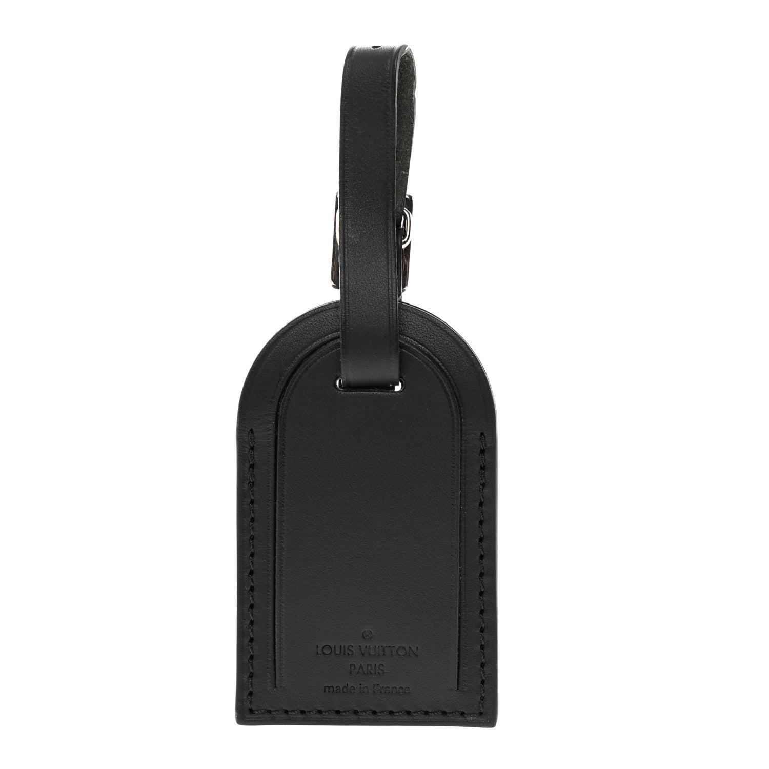 Louis Vuitton Calfskin Luggage Tag Black 1 of 6