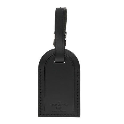 Louis Vuitton Calfskin Luggage Tag Black 1 of 6