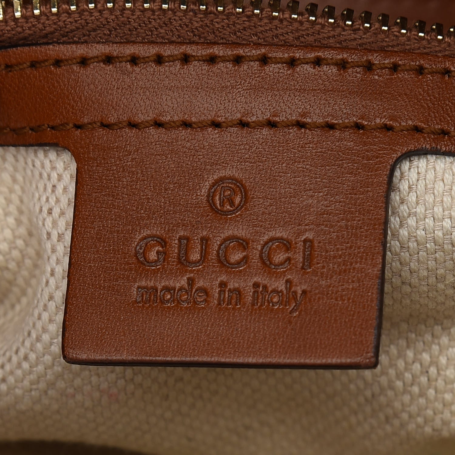Gucci Monogram Small Brick Lane Boston Light Brown 6 of 12