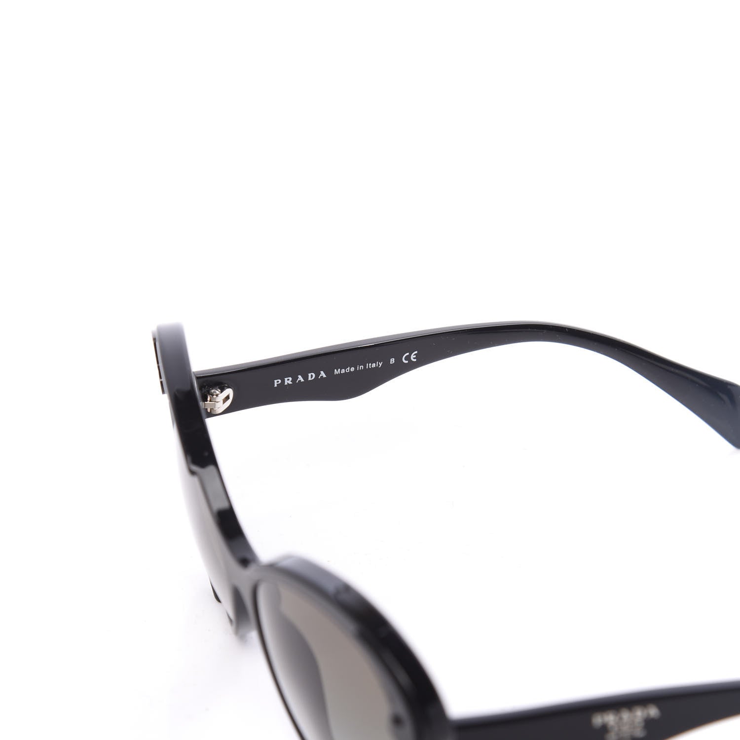 Prada Baroque Cat Eye Sunglasses SPR 28N Black 6 of 8
