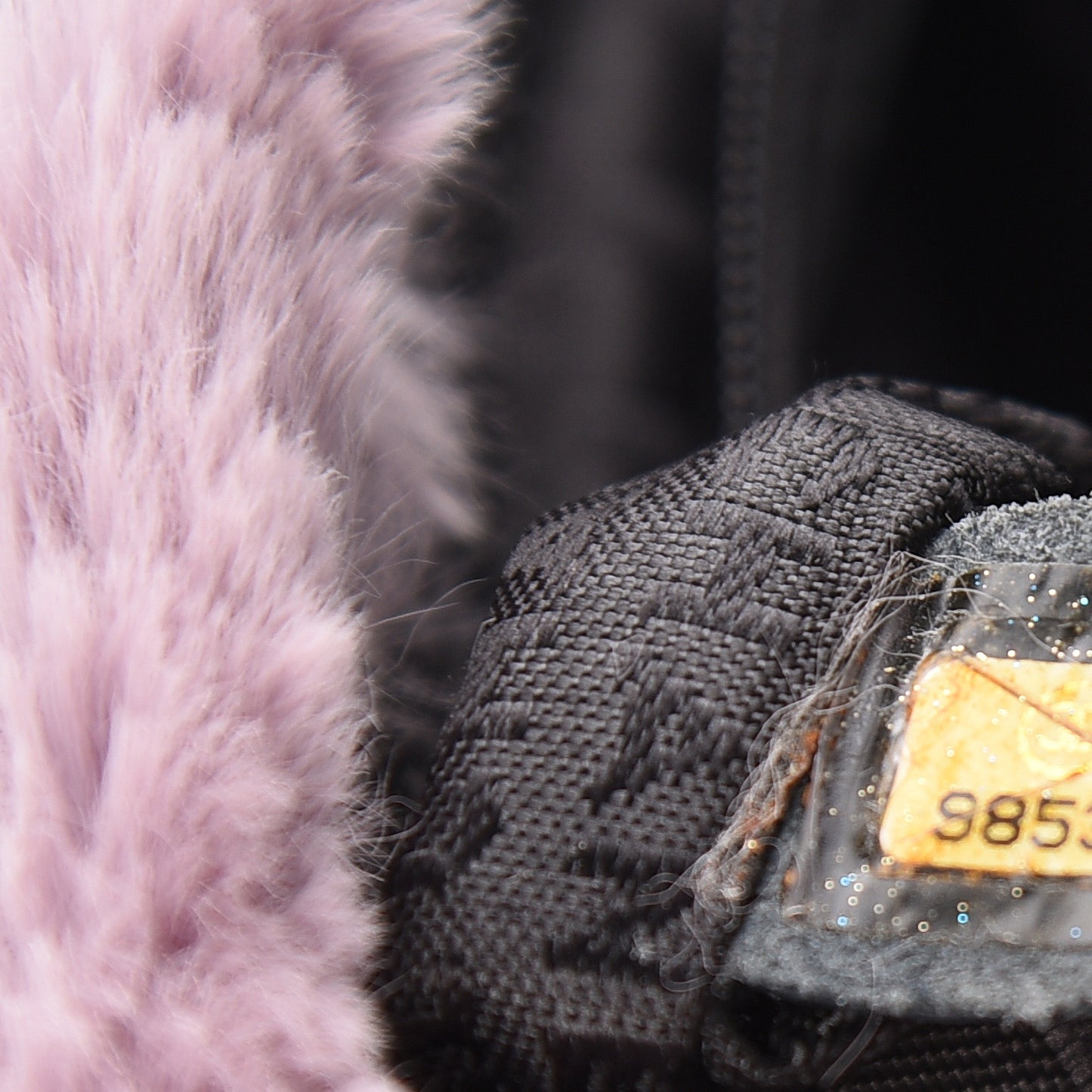 Rabbit Fur Tweed Lizard Small Fantasy Flap Lilac