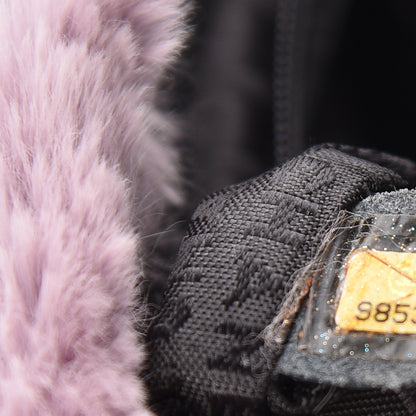 Chanel Rabbit Fur Tweed Lizard Small Fantasy Flap Lilac 7 of 10
