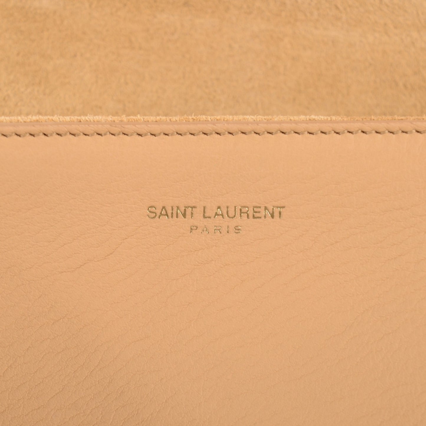 Calfskin Y Ligne Clutch Natural