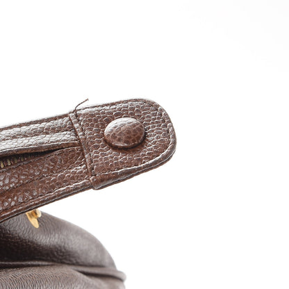 Chanel Caviar CC Shoulder Bag Brown 9 of 12