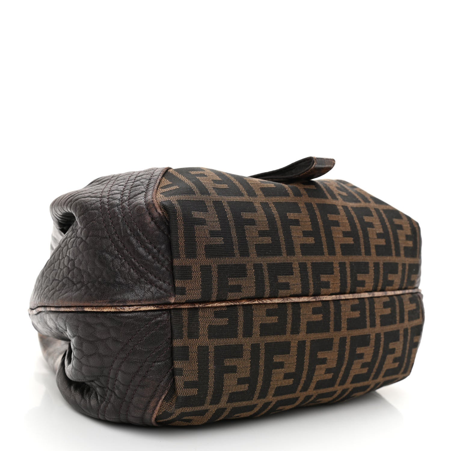 Fendi Zucca Nappa Nuvolata Vitello Tortuga Small Spy Tobacco Moro 4 of 11