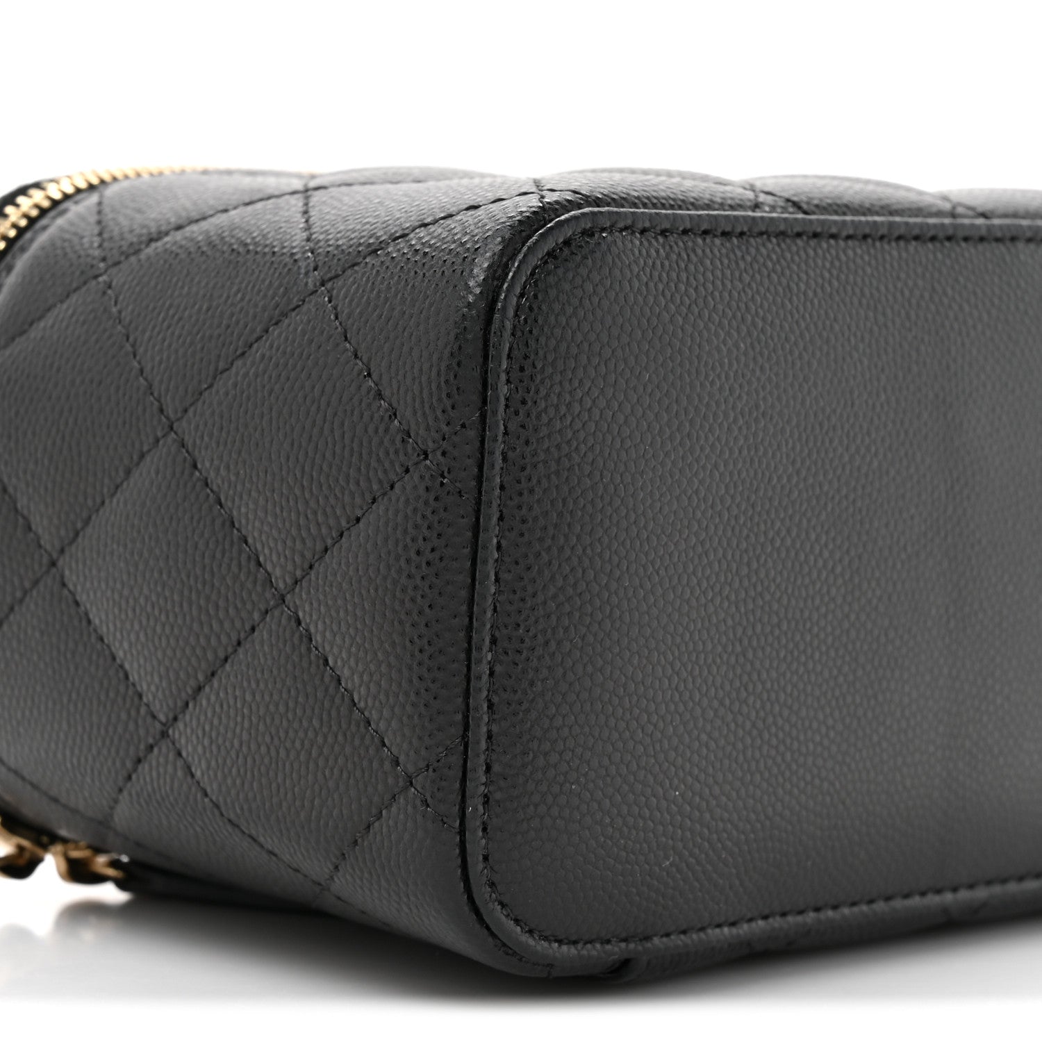 Chanel Caviar Quilted Small Vanity Case With Chain Black 10 of 10