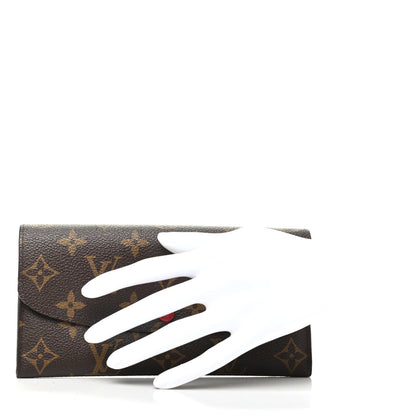Louis Vuitton Monogram Emilie Wallet Red 2 of 8