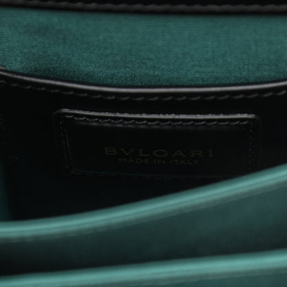 Bulgari Calfskin Serpenti Forever Top Handle Black 6 of 10