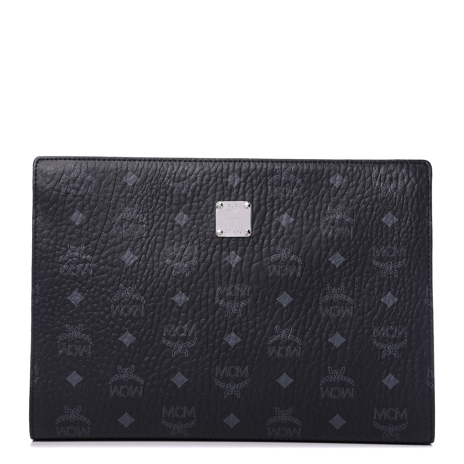 MCM Visetos Medium Zip Pouch Black 1 of 7