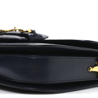 Gucci Calfskin Velvet Web Horsebit 1955 Shoulder Bag Blue 10 of 11