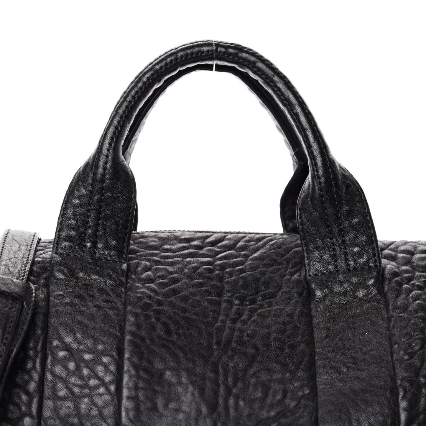 Pebbled Lambskin Rocco Black Rose Gold Hardware