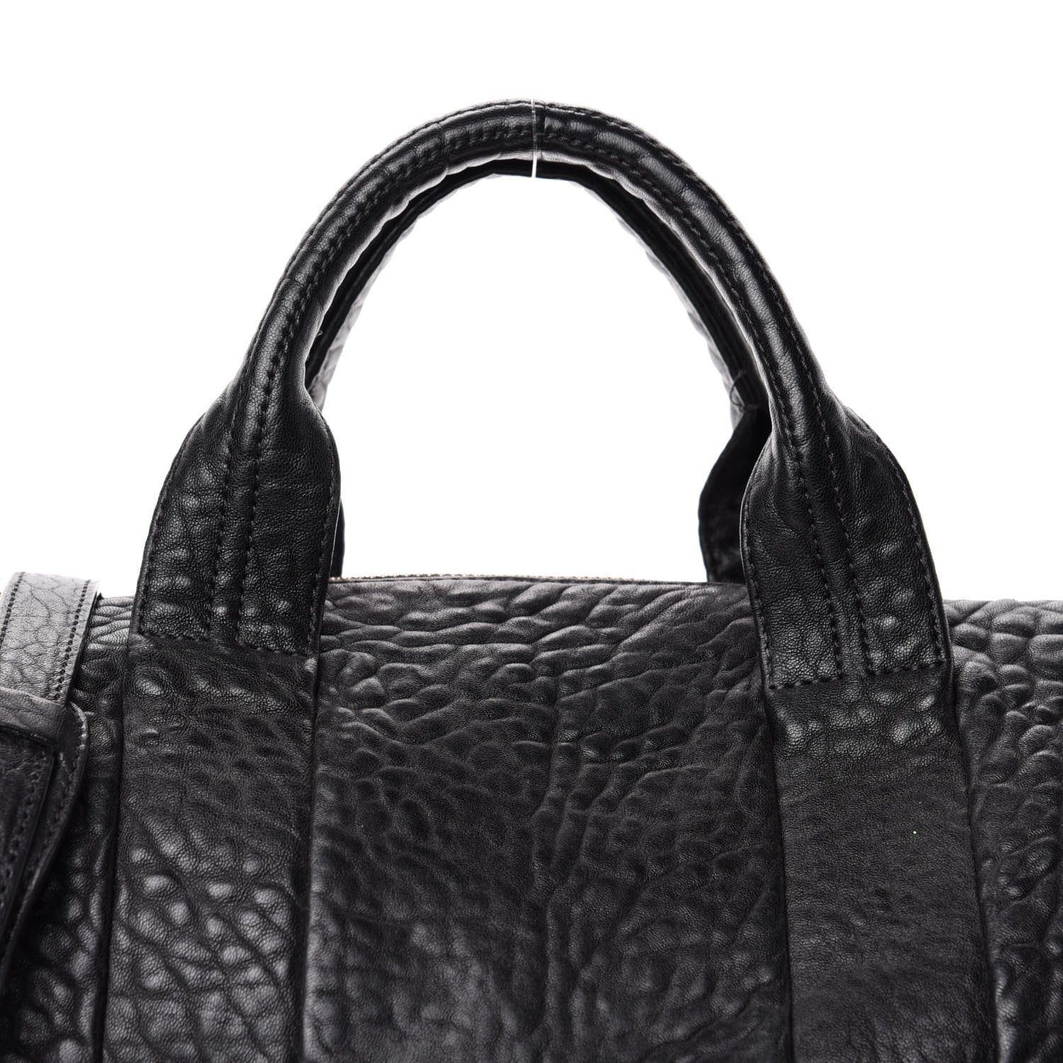 Alexander Wang Pebbled Lambskin Rocco Black Rose Gold Hardware 10 of 10