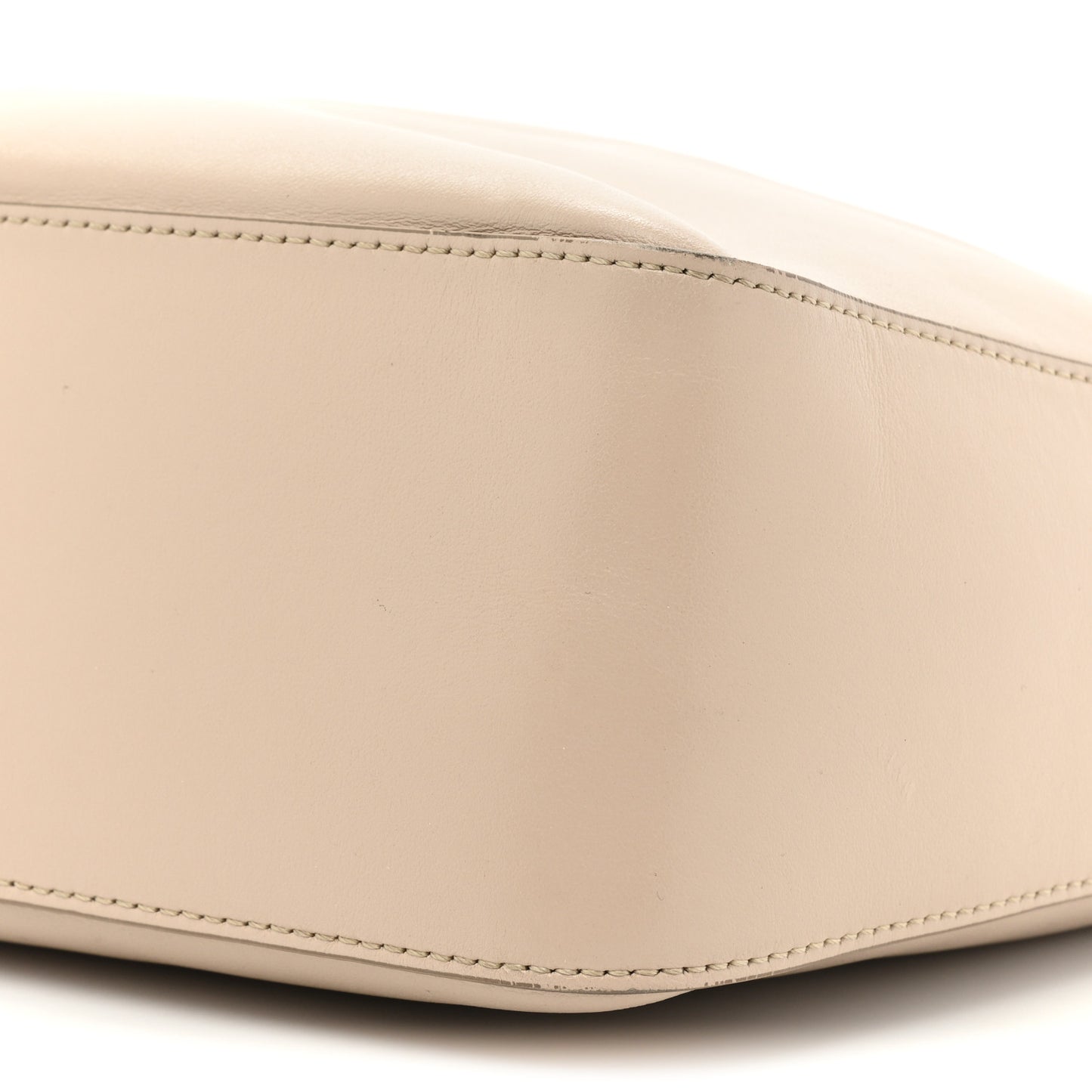 Smooth Calfskin Medium Moon Cut Out Shoulder Bag Dune