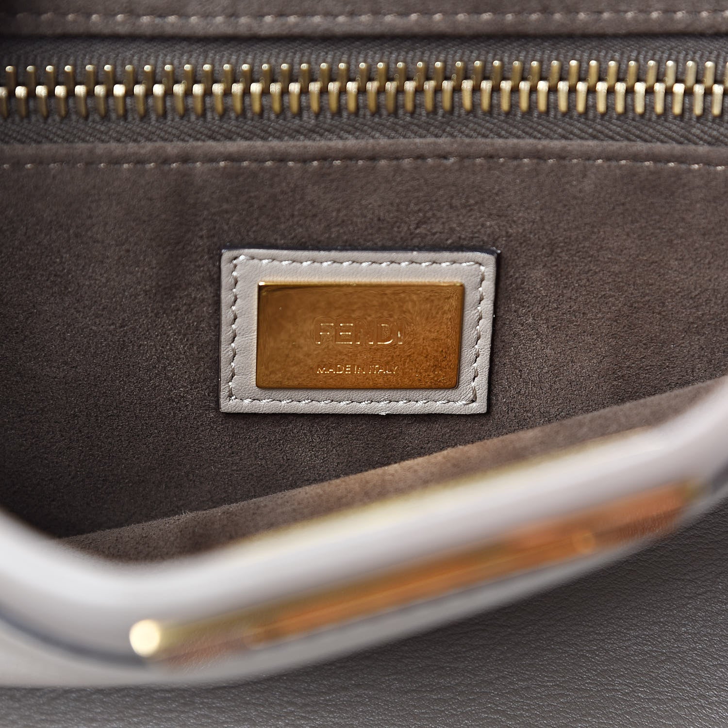 Fendi Vitello Seta Plexiglass Tortoise Medium Peekaboo Iconic Satchel Tortora 7 of 10