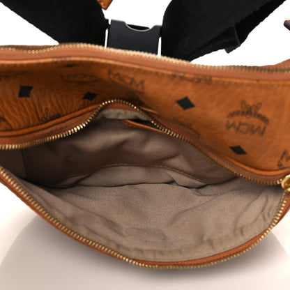 MCM Visetos Medium Fusten Belt Bag Cognac 5 of 9