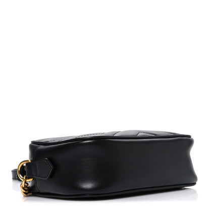 Gucci Calfskin Matelasse Mini GG Marmont Chain Shoulder Bag Black 4 of 10
