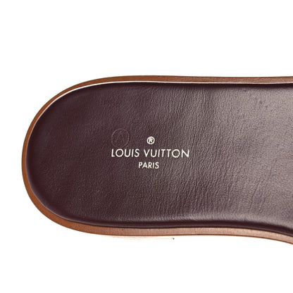 Louis Vuitton Jacquard Since 1854 Lock It Flat Mule 38 Bordeaux 7 of 8