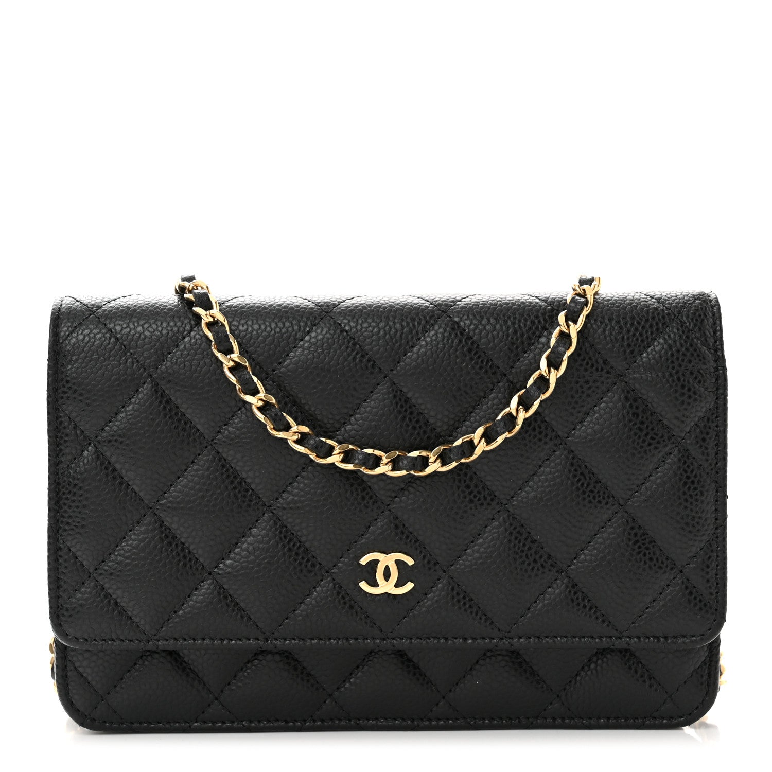 Chanel Caviar Quilted Wallet on Chain WOC Black 1 of 11