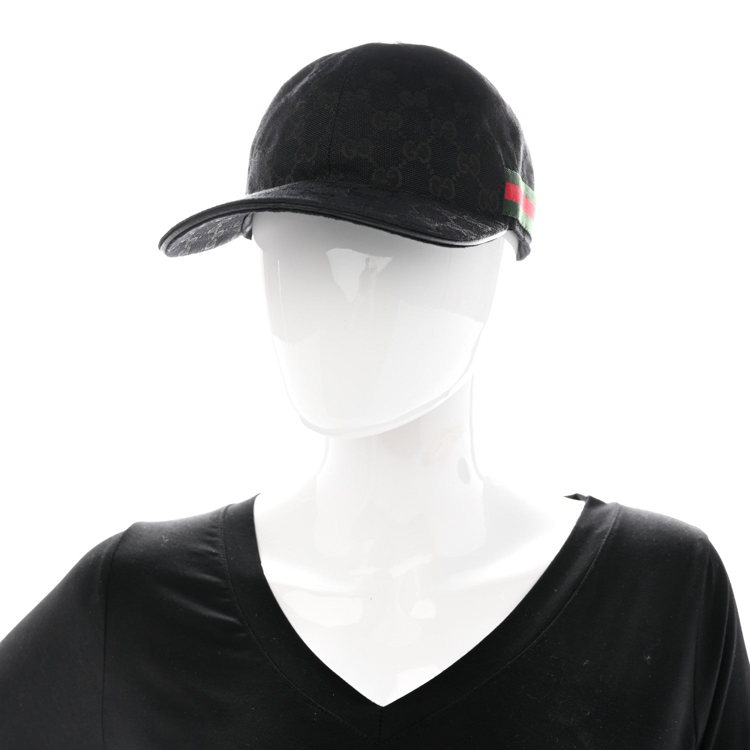 Gucci Monogram Web Baseball Hat M Black 2 of 10
