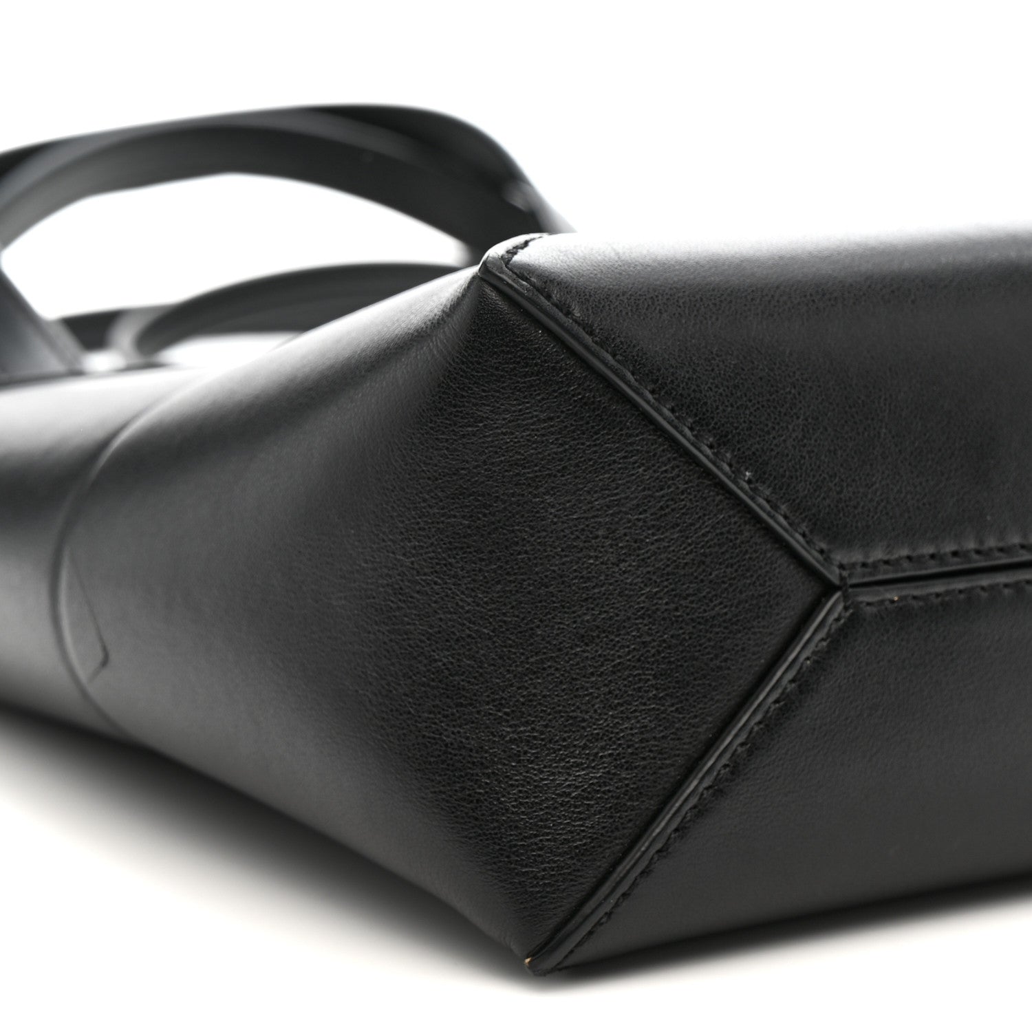 Loewe Shiny Calfskin Mini Puzzle Fold Tote Black 9 of 14