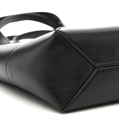 Loewe Shiny Calfskin Mini Puzzle Fold Tote Black 9 of 14