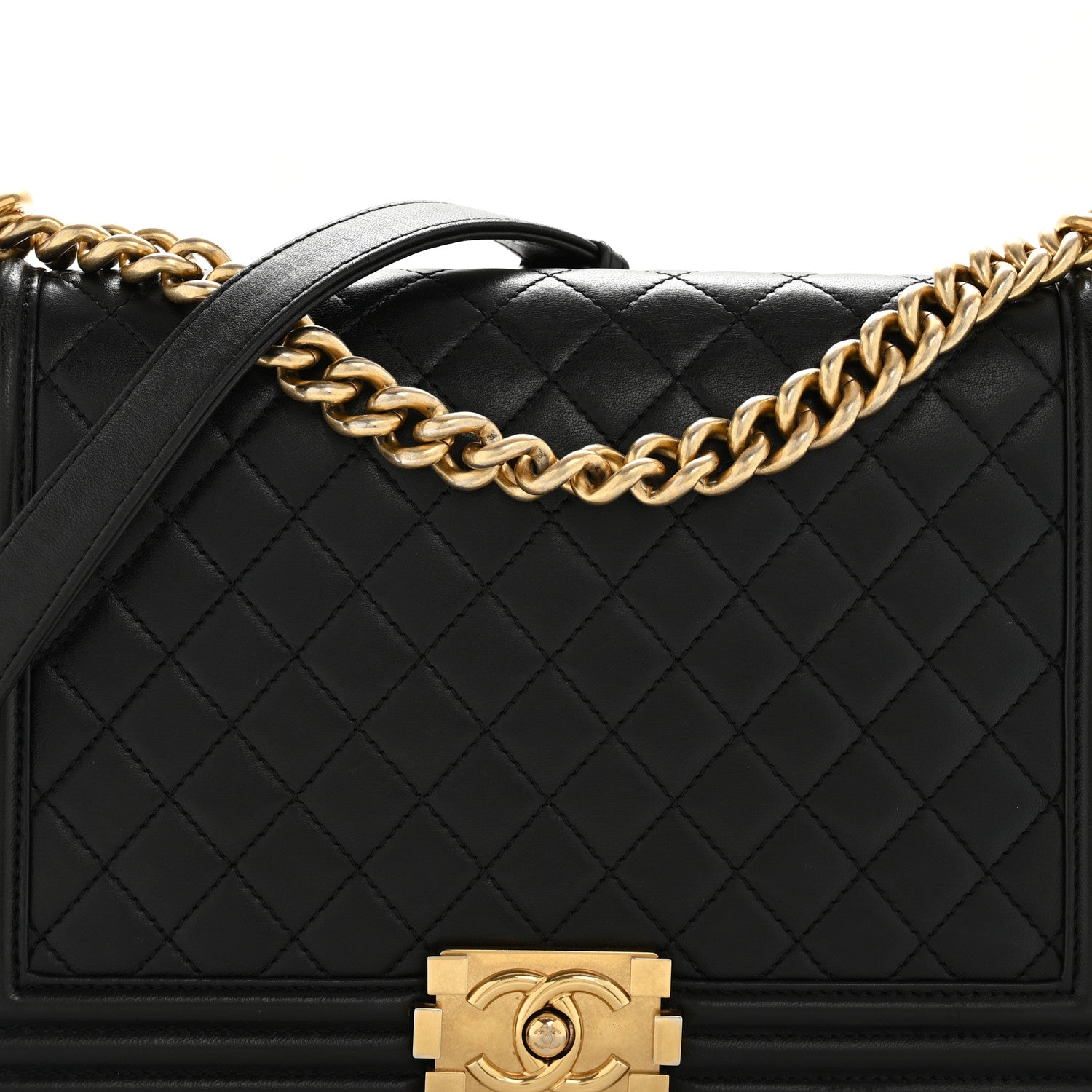 Chanel Lambskin Quilted New Medium Boy Flap Black 8 of 15