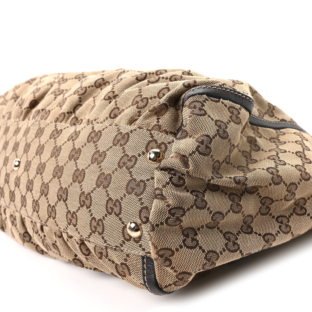 Gucci Monogram D Gold Tote Dark Brown 10 of 10
