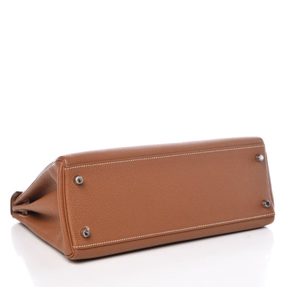 Hermes Togo Kelly Retourne 32 Gold 5 of 38