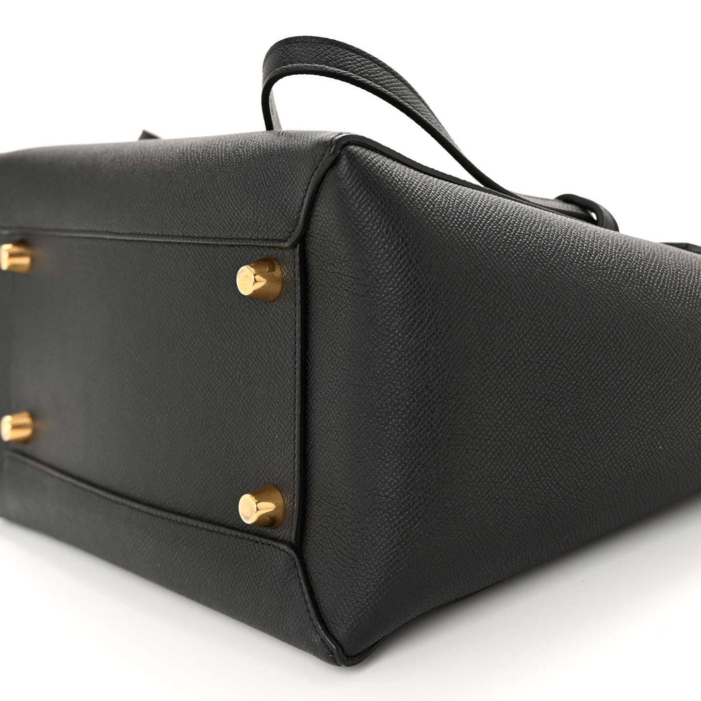 Grained Calfskin Mini Belt Bag Black