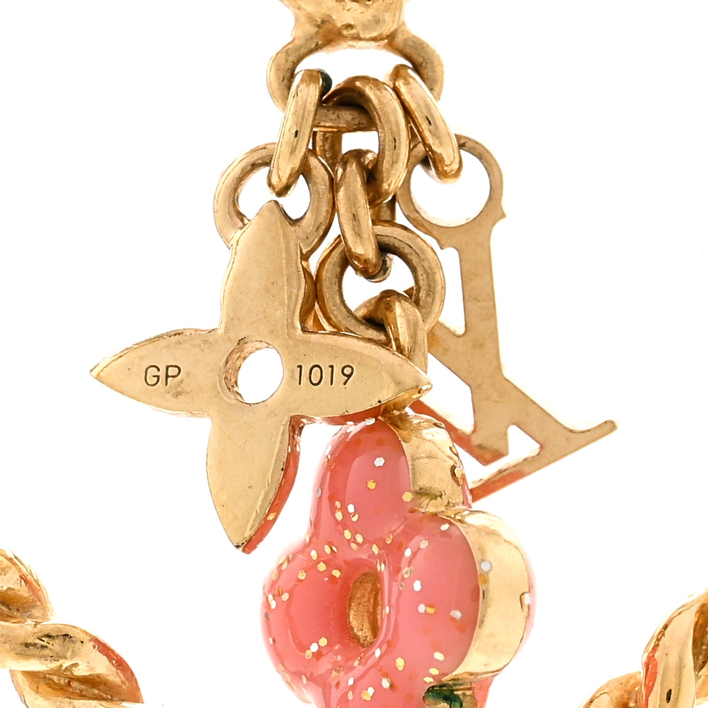 Sweet Monogram In My Heart Necklace Gold
