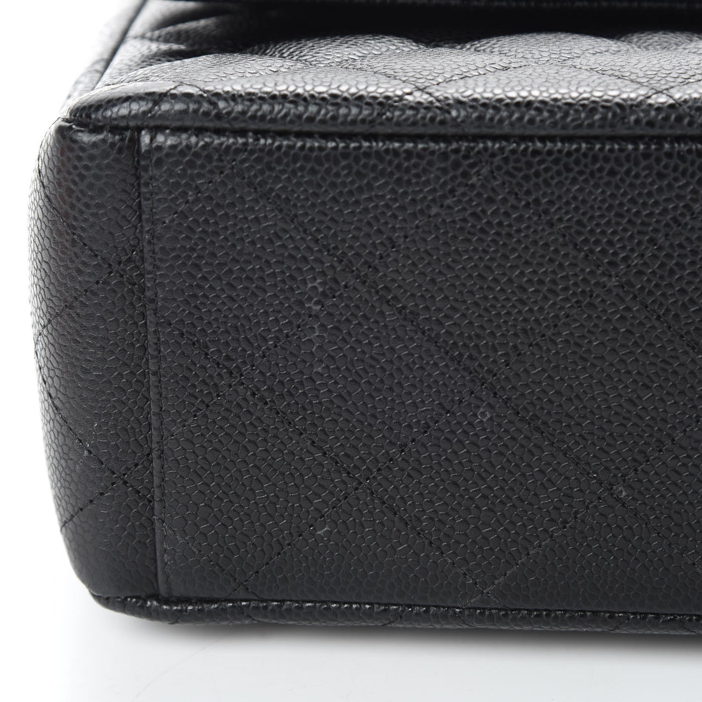 Caviar Quilted Maxi Double Flap Black
