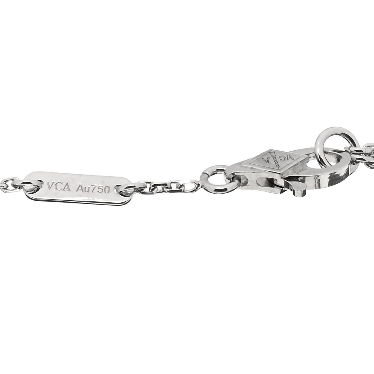 18K White Gold Turquoise Sweet Alhambra Butterfly Bracelet