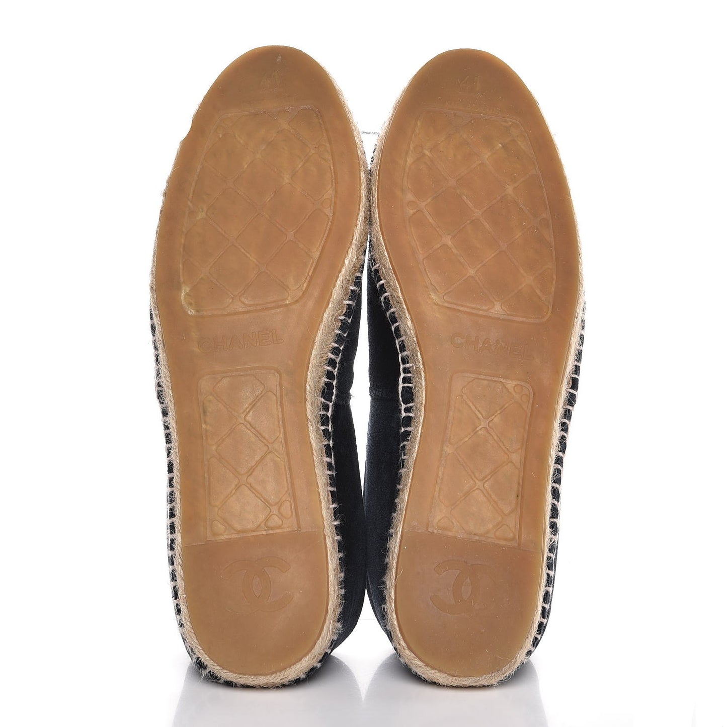 Velvet CC Espadrilles 41 Dark Navy Black