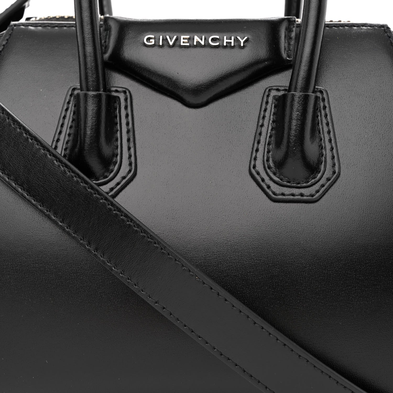 Givenchy Shiny Lord Calfskin Mini Antigona Black 8 of 11
