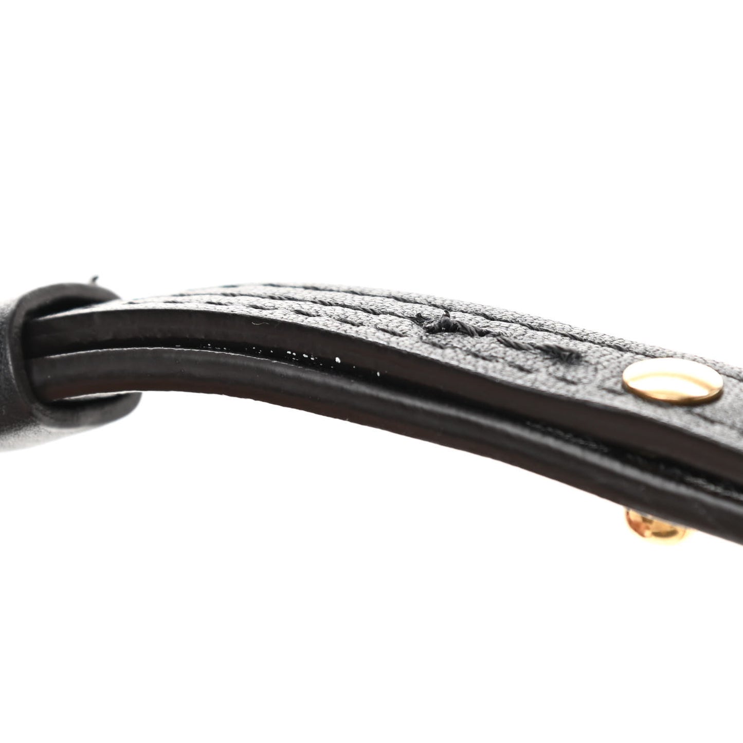Calfskin Suede Medium Nile Bracelet Bag Black