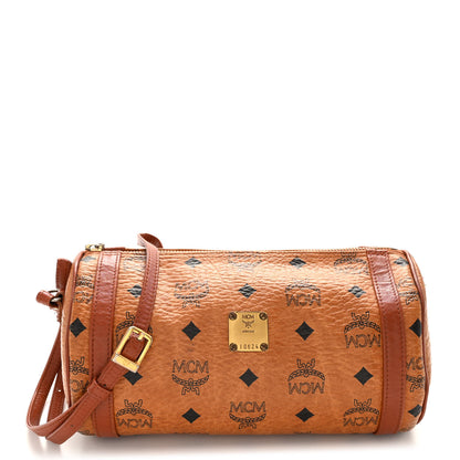 MCM Visetos Barrel Bag Cognac 1 of 10