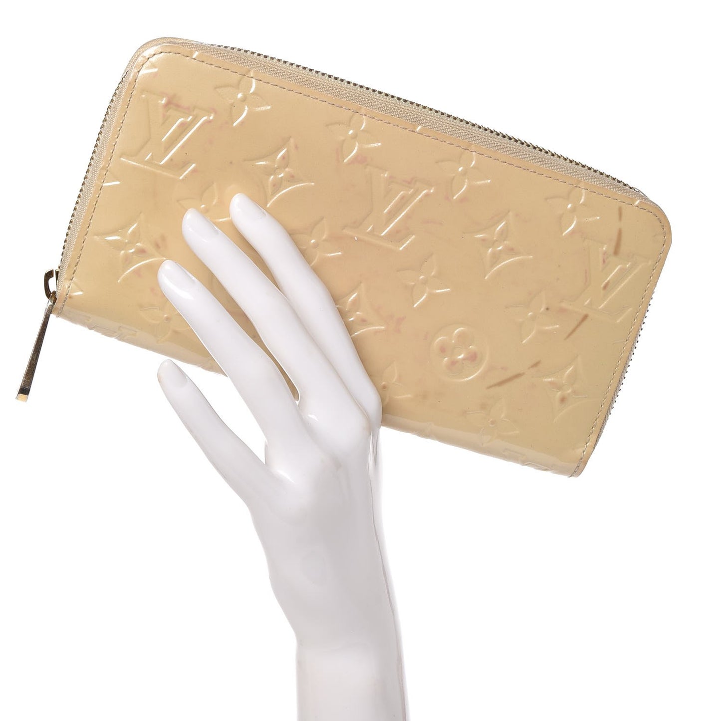 Vernis Zippy Wallet Blanc Corail