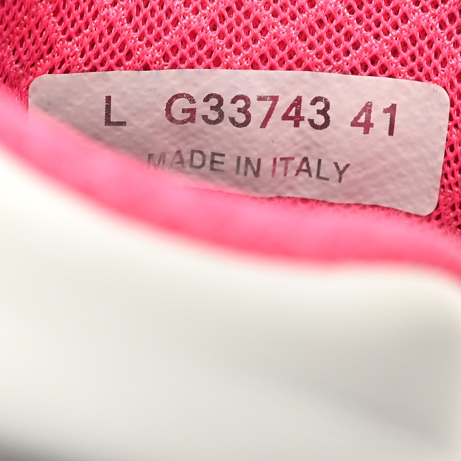 Chanel Calfskin Fabric Sneakers 41 White Silver Fluo Pink 8 of 10