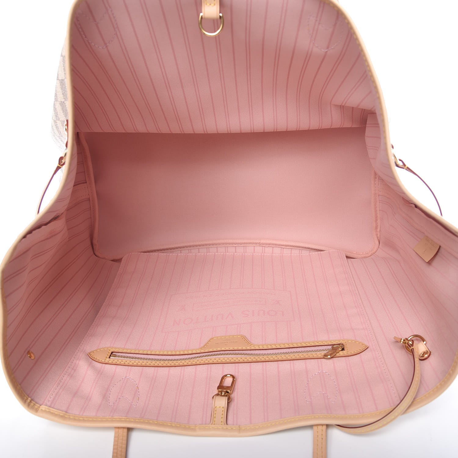 Louis Vuitton Damier Azur Neo Neverfull GM Rose Ballerine 6 of 10