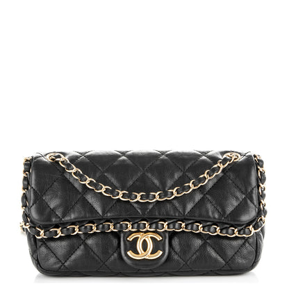 Chanel Calfskin Quilted Medium Chain Me Flap Black 1 of 7