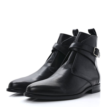Saint Laurent Calfskin Dare 25 Jodhpur Ankle Boots 41.5 Black 3 of 9