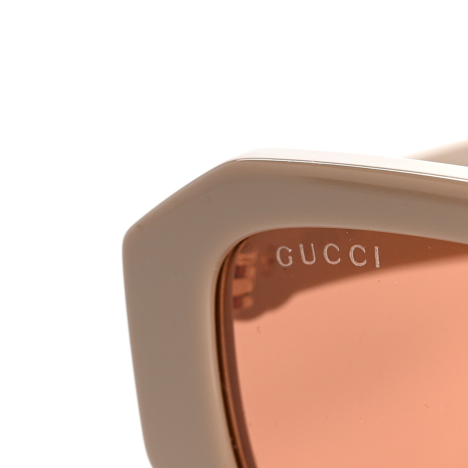 Gucci Acetate Rectangle Frame GG Generation Sunglasses GG1535S Beige 7 of 8