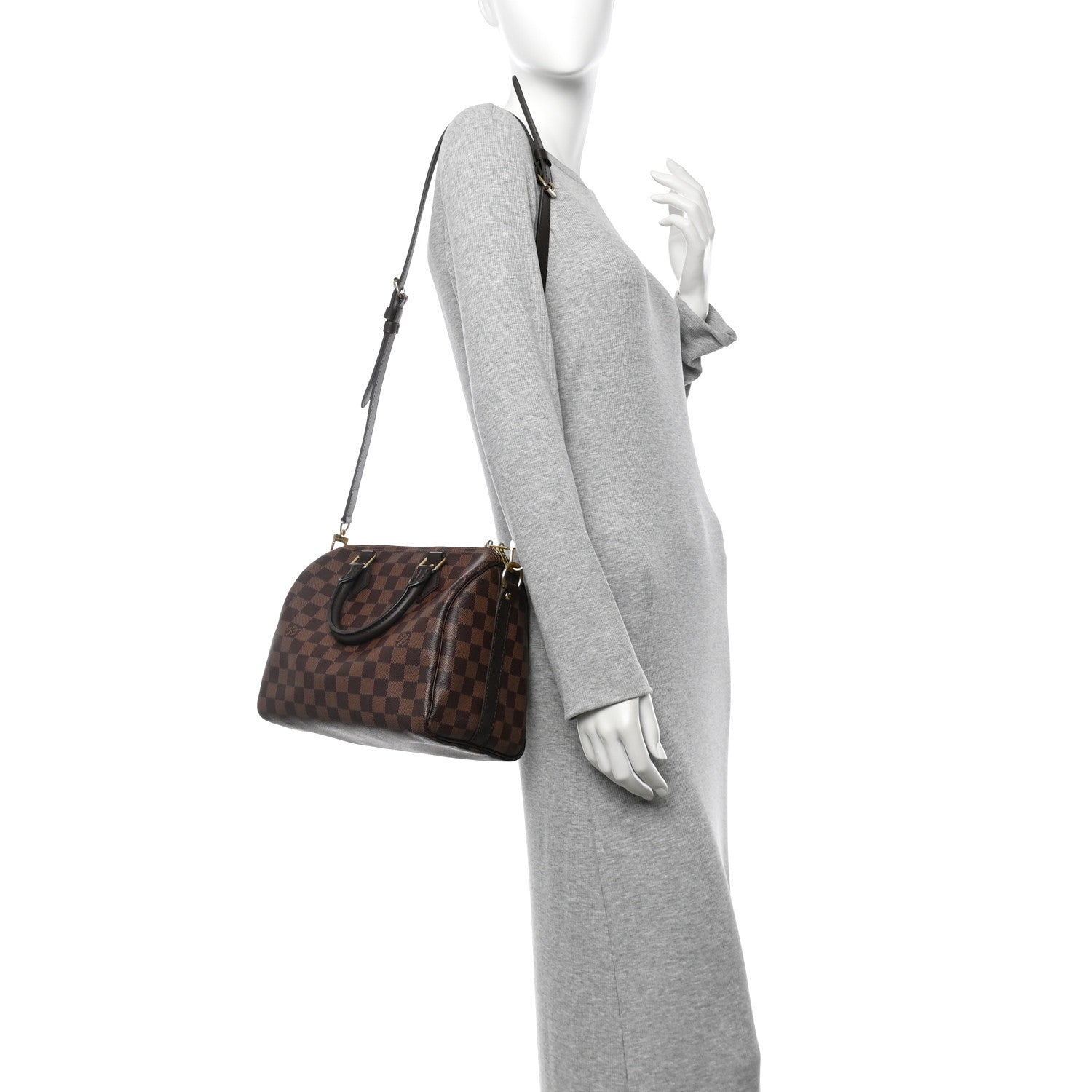 Louis Vuitton Damier Ebene Speedy Bandouliere 25 2 of 10