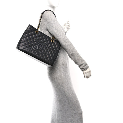 Chanel Caviar Quilted Grand Shopping Tote GST Black 2 of 10