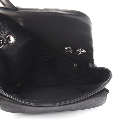 Chanel Caviar Quilted Large Now and Forever Flap Black 5 of 10