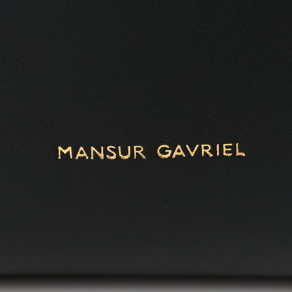 Mansur Gavriel Vegetable Tanned Calfskin Mini Mini Bucket Bag Black Ballerina 6 of 9