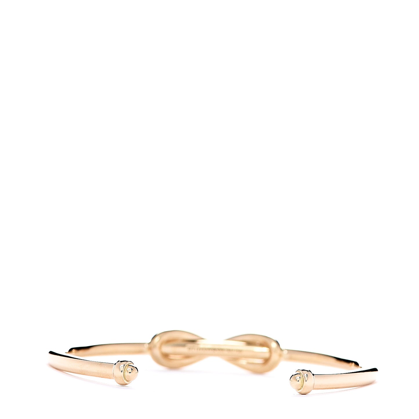 18K Yellow Gold Infinity Cuff Bracelet