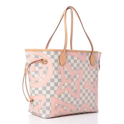 Louis Vuitton Damier Azur Tahitienne Neverfull MM 3 of 9
