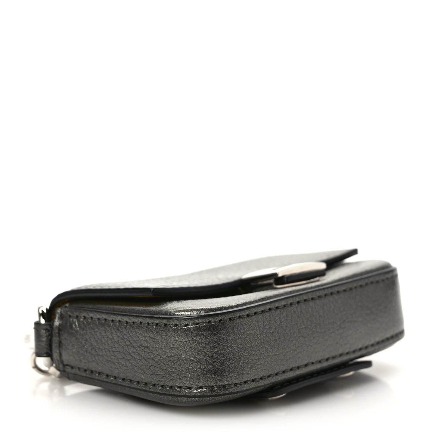 Cuoio Romano Lux Nano Baguette Charm Graphite